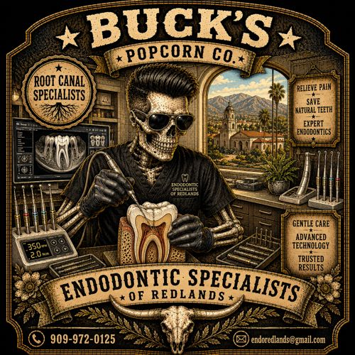 Custom label for Endodontic Specialists of Redlands
