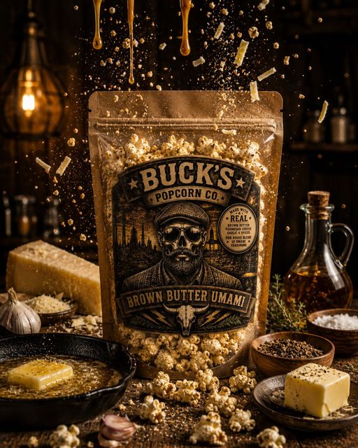 Brown Butter Umami popcorn